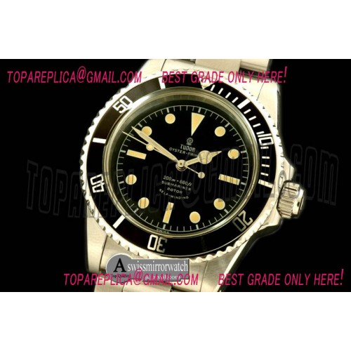 Tudor Vintage 5514 Style No Date Submariner Asia 2813