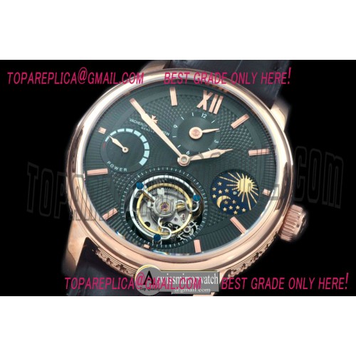 Vacheron Constantin Patrimony Tourbillon Moonphase/PR RG/LE Black