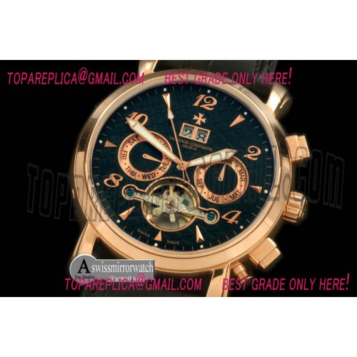 Vacheron Constantin Matle Calender Tourbillon RG/LE Black Asian 2813