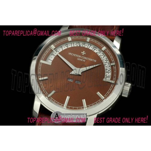 Vacheron Constantin Patrimony Perpertual Calendar SS/LE Brown Asian 2813