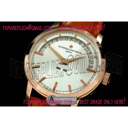 Vacheron Constantin Patrimony Perpertual Calendar RG/LE White Asian 2813