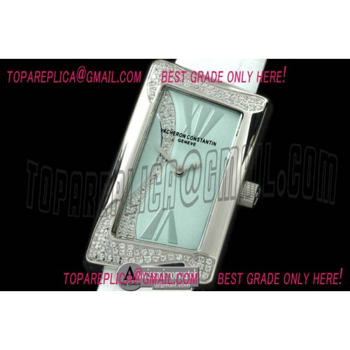 Vacheron Constantin 1972 Ladies SS/Diam/LE White Swiss Qtz