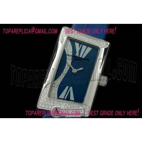 Vacheron Constantin 1972 Ladies SS/Diam/LE Blue Swiss Qtz