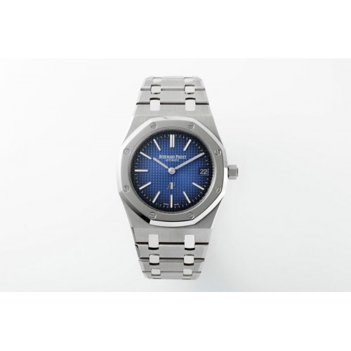 Audemars Piguet Royal Oak 39mm 15202IP Titanium ZF 1:1 Best Edition Blue Textured Dial on SS Bracelet A2121 V2