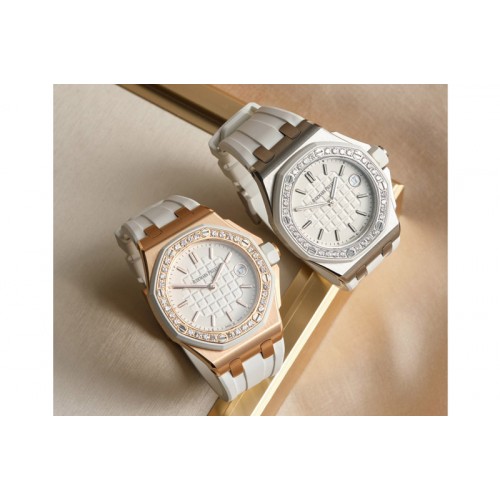 Audemars Piguet Royal Oak 37mm 67540 Real Diamond Bezel on Swiss Quartz