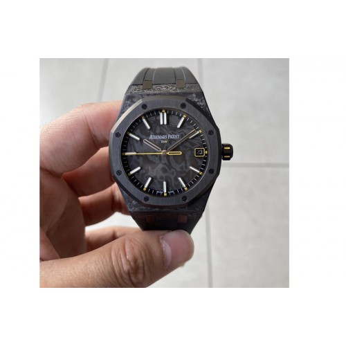 Audemars Piguet Royal Oak 15500 NTPT Diw  1:1 Best Edition Black Dial With Yellow on Bracelet SA4302 Super Clone