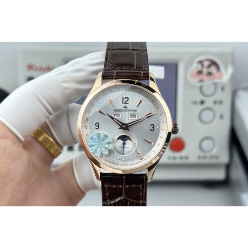 Jaeger-LeCoultre 1558420 RG 5C Factory Best Edtion 39mm White Dial on Brown Leather Strap JL8661 Jaeger-LeCoultre 1558420 RG 5C Factory Best Edtion 39mm White Dial on Brown Leather Strap JL8661