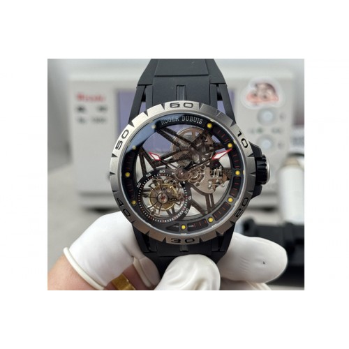 Roger Dubuis Excalibur Rddbex0549 Best Edition Skeleton Dial on Rubber Strap Asian RD505SQ
