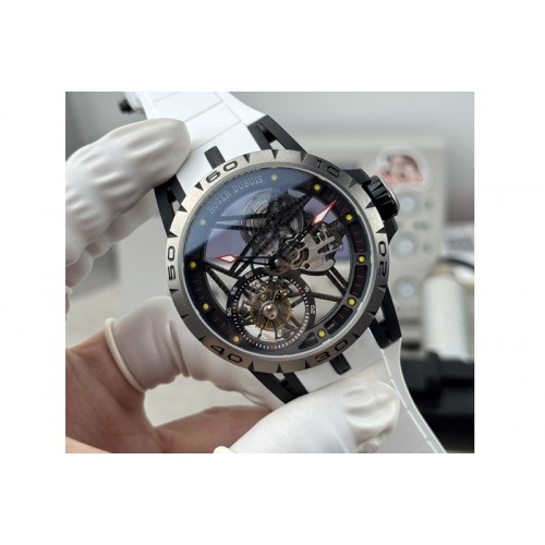 Roger Dubuis Excalibur Rddbex0549 Best Edition Skeleton Dial on Rubber Strap Asian RD505SQ