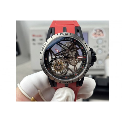 Roger Dubuis Excalibur Rddbex0549 Best Edition Skeleton Dial on Rubber Strap Asian RD505SQ