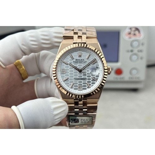 Rolex Land Dweller 127335 Gain Weight RG B Factory White Dial On RG Bracelet A7135(164g) Rolex Land Dweller 127335 Gain Weight RG B Factory White Dial On RG Bracelet A7135(164g)