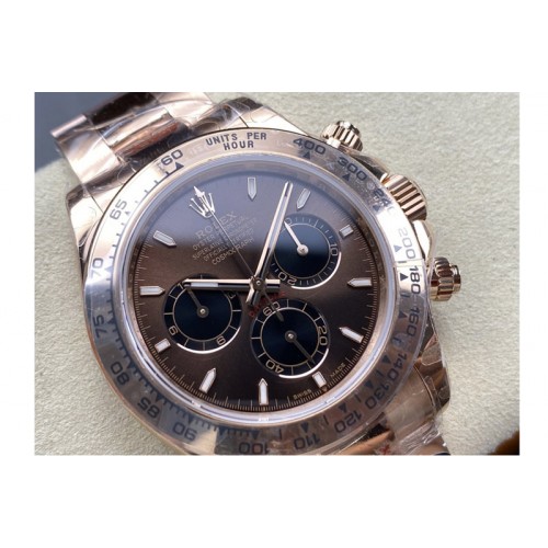 Rolex 2025 Daytona 126505 QF 1:1 Best Edition Chocolate Dial on RG Bracelet QF4131 V6 (Gain Weight) Rolex 2025 Daytona 126505 QF 1:1 Best Edition Chocolate Dial on RG Bracelet QF4131 V6 (Gain Weight)