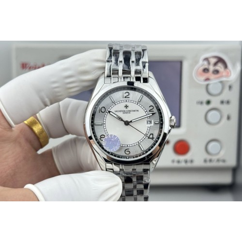 Vacheron Constantin Fiftysix SS 40mm ZF 1:1 Best Edition White Dial on RG Bracelet A1326