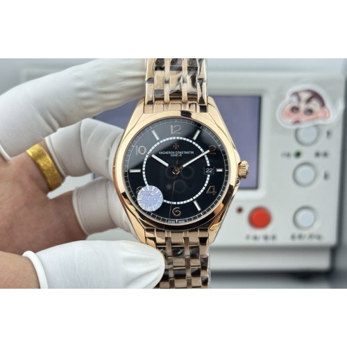 Vacheron Constantin Fiftysix RG 40mm ZF 1:1 Best Edition Black Dial on RG Bracelet A1326