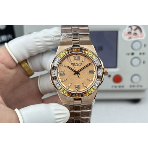 Chopard AlpineEagle 41MM RG Diamond Bezel on Chopard 01.01-c Chopard AlpineEagle 41MM RG Diamond Bezel on Chopard 01.01-c