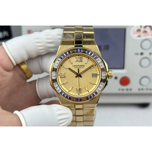 Chopard AlpineEagle 41MM YG Diamond Bezel on Chopard 01.01-c Chopard AlpineEagle 41MM YG Diamond Bezel on Chopard 01.01-c