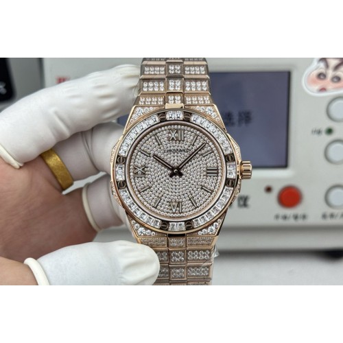 Chopard AlpineEagle 41MM RG Full Diamond on Chopard 01.01-c Chopard AlpineEagle 41MM RG Full Diamond on Chopard 01.01-c