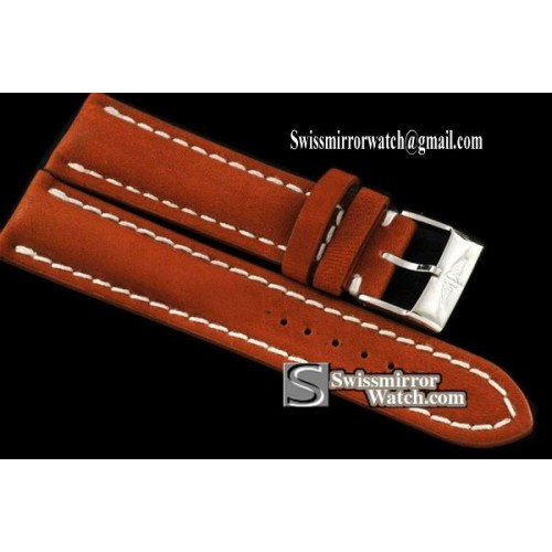 Replica Breitling Leather strap Tanned W/Buckle - For 42/44mm watches