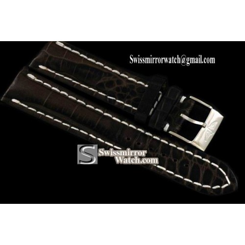 Replica Breitling Leather strap Walnut W/Buckle - For 42/44mm watches