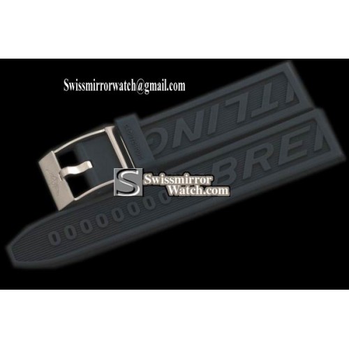 Replica Breitling Rubber Strap For Breitling Watches - Blue