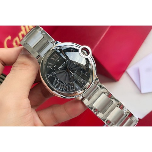 Cartier Ballon Bleu 42mm SS 1:1 Best Edition Black Texture Dial on SS Bracelet Swiss eta 2824 Cartier Ballon Bleu 42mm SS 1:1 Best Edition Black Texture Dial on SS Bracelet Swiss eta 2824