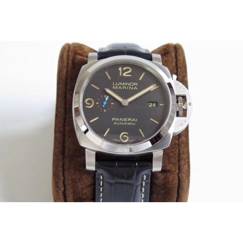 Panerai PAM 1312 S ZF 1:1 Best Edition Black Dial on Black Leather Strap ZFP9010