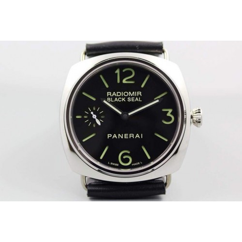 Panerai PAM 183 H SS Black Dial on Black Strap A6497