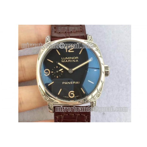 Panerai Chrome Hearts 925 Silver Pam 312 Brown Leather