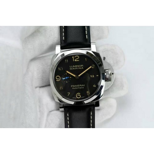 Panerai PAM 1359 S ZF 1:1 Best Edition Black Dial on Black Leather Strap ZF P9010