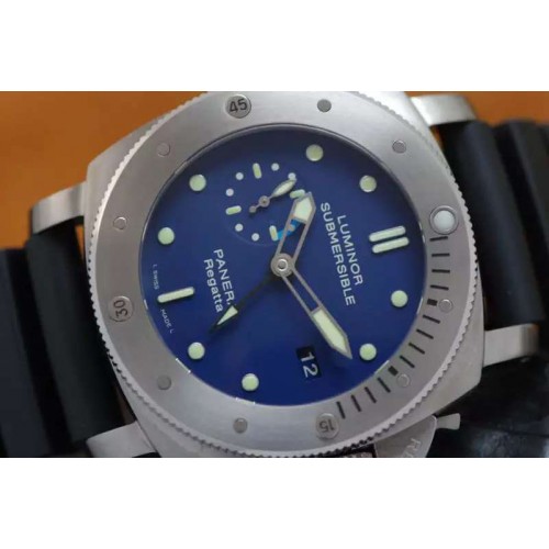 Panerai PAM 371 N Titanium V6F 1:1 Best Edition on Black Rubber Strap P9001