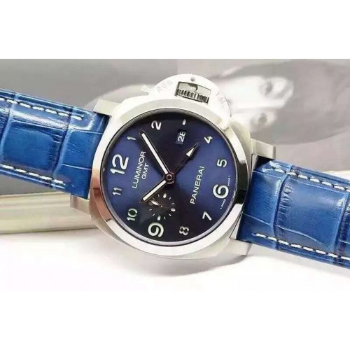 Panerai PAM 437 L Titanium ZF Best Edition Blue Dial on Blue Leather Strap P9001 Panerai PAM 437 L Titanium ZF Best Edition Blue Dial on Blue Leather Strap P9001