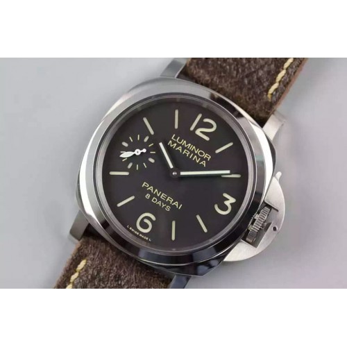 Panerai PAM510 P ZF 1:1 Best Edition on Brown Distressed Calfskin Strap P5000 Clone