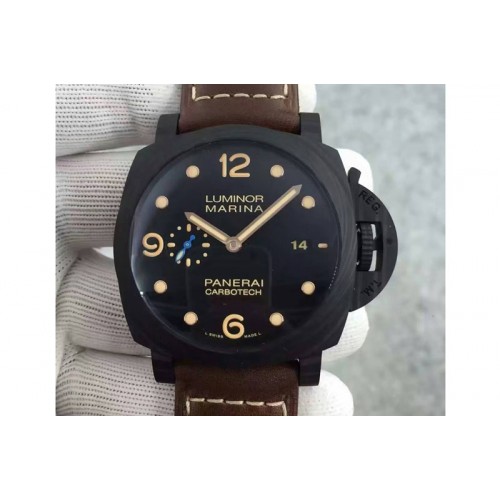 Panerai PAM 661 Carbotech V6F Best Edition on Asso Leather Strap P9010