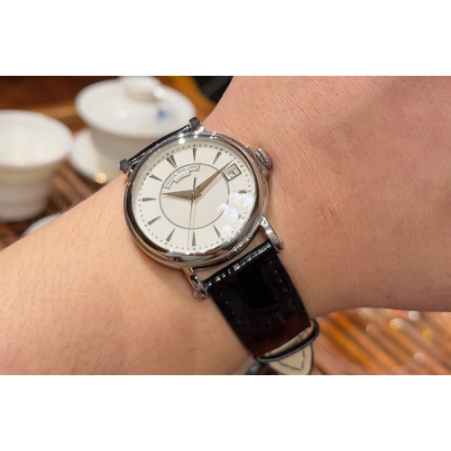 Patek Philippe Calatrava 5153 SS 3KF 1:1 Best Edition White Dial on Black Leather Strap A324CS Patek Philippe Calatrava 5153 SS 3KF 1:1 Best Edition White Dial on Black Leather Strap A324CS
