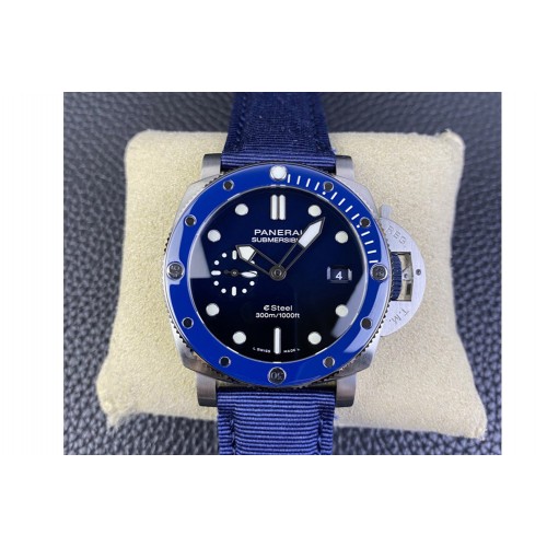 Panerai PAM1289 Y SBF 1:1 Best Edition Blue Dial on Blue Nylon Strap P900