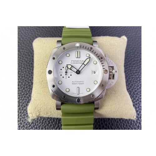 Panerai PAM1226 Y SBF 1:1 Best Edition White Dial on Green Nylon Strap P900