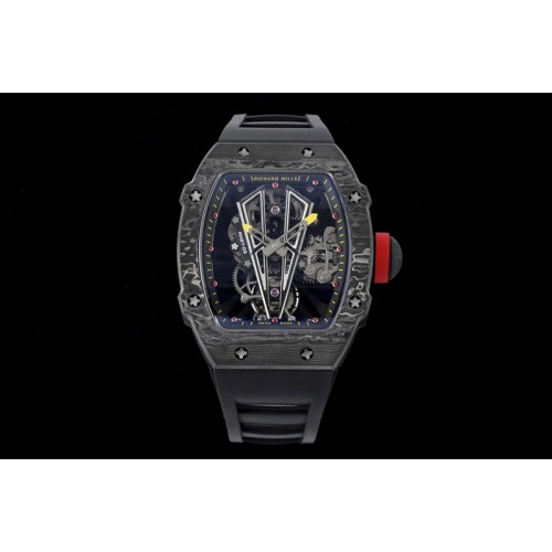 Richard Mille RM027-03 NTPT Real Tourbillon RMF Best Edition Skeleton Dial on Black Rubber Strap Richard Mille RM027-03 NTPT Real Tourbillon RMF Best Edition Skeleton Dial on Black Rubber Strap