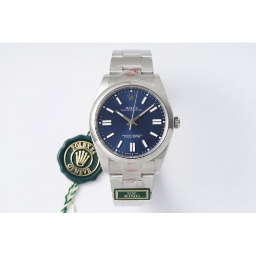 Rolex Oyster Perpetual 41mm 124300 KING 1:1 Best Edition 904L Steel Blue Dial on SS Bracelet K3230