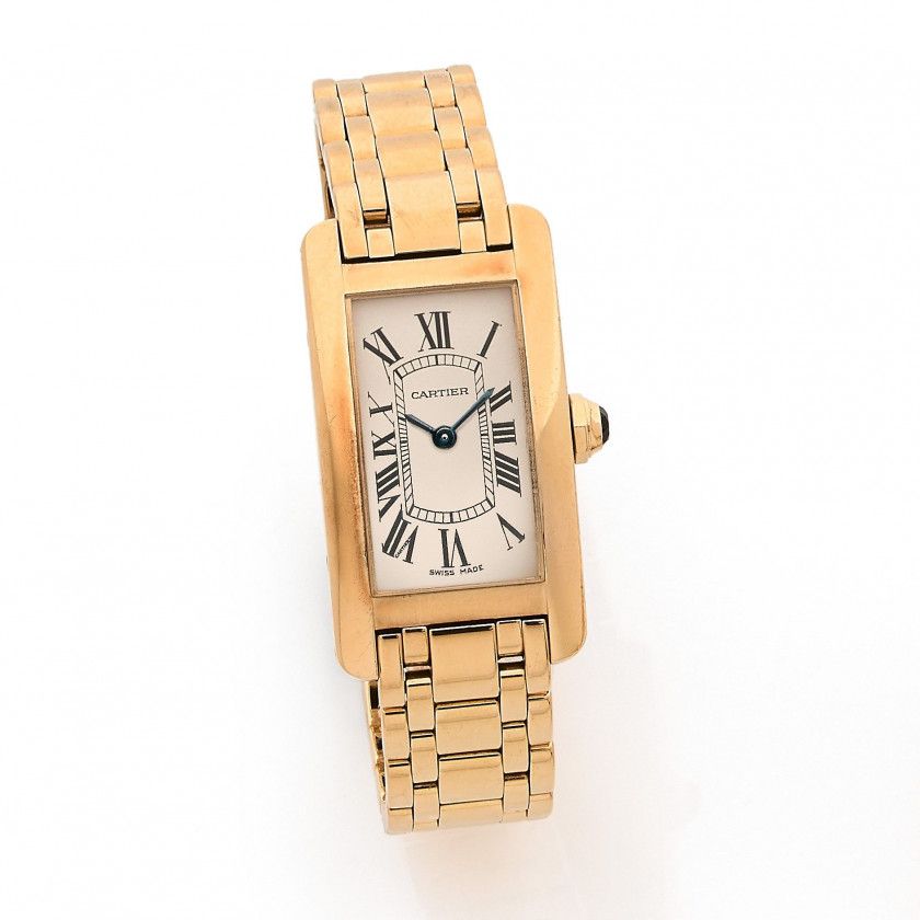 CARTIER,Tank Américaine, ref. 2482, n° 266098CE
