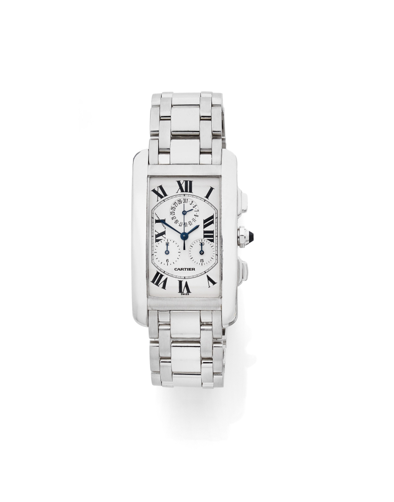 CARTIER  Tank Américaine " Chronoreflex ", ref. 2312, n° CC524061
