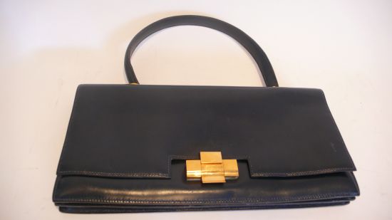 HERMES Paris Sac en box marine surpiq