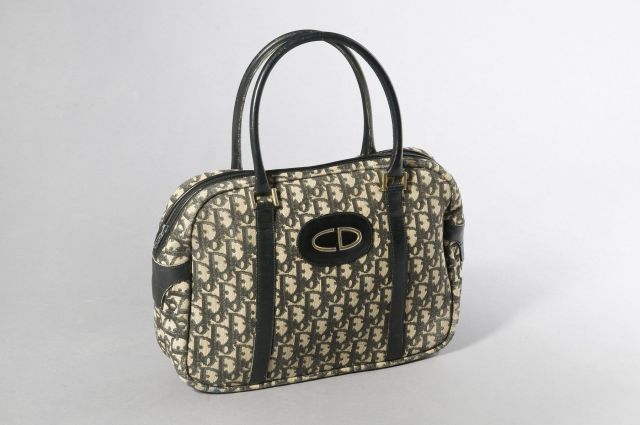 Christian DIOR SAC en toile sigl
