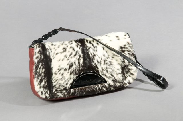 Christian DIOR SAC Malice en cuir rouge et vache
