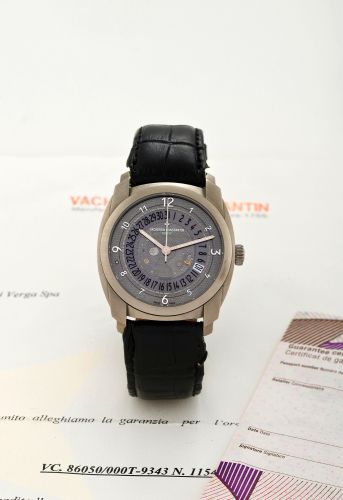 VACHERON CONSTANTIN QUAI DE L'ILE TITANIUM.Vacheron Constantin, Geneve, Quai de I'lle » Automatic Date,, movement.No. 5182938, case No. 86050/1154515, Ref. X86T1363. Made circa 2009..Fine, titanium, water-resistant, self-winding, wristwatch with transpare