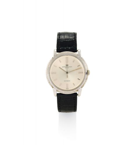VACHERON CONSTANTIN WHITE GOLD REF. 6394.Vacheron Constantin, Genève, Automatic, No. 562034.case No. 396303, Ref. 6394. Made circa 1964..Very fine and extremely rare, center seconds, self-winding.water-resistant 18k white gold wristwatch with a white go
