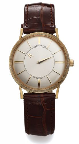 LONGINES ADMIRAL 1200 MYSTERIOUS.Longines, Mysterious, Admiral 1200, Automatic. Made in 1963..Fine and unusual, self-winding, gold-plated wristwatch.