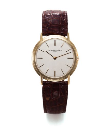 VACHERON CONSTANTIN REF. 6100.VERY THIN YELLOW GOLD.Vacheron Constantin, Geneve, No. 525043, case No..349509, Ref. 6100. Made circa 1960..Fine, rare and elegant, manual winding,18K pink gold.wristwatch.