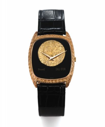 PIAGET REF. 9591 DALI D'OR.LIMITED EDITION YELLOW GOLD.Piaget, ''Dali D'or'', case 390025, Ref. 9591. Made in a limited edition.of 200 pieces in 1980..Fine, rare and elegant, tonneau shaped, 18K yellow gold wristwatch with an 18K yellow gold Piaget buckle