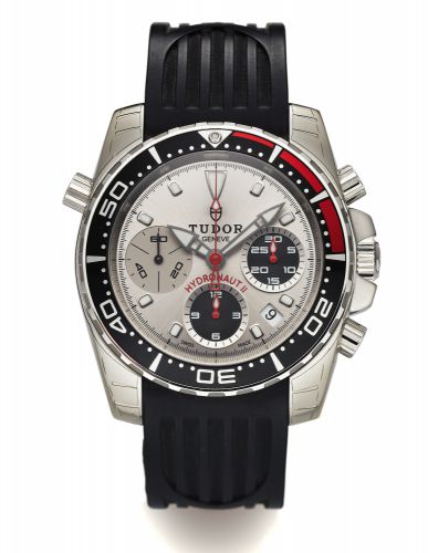 TUDOR REF. 20360 HYDRNAUT II, CHRONO STEEL.Tudor, Geneva, Hydronaut II Chronograph, case No. H953777.Ref. 20360. Made circa 2011..Fine, self-winding, water-resistant, stainless steel wristwatch with date, round button chronograph, rotating bezel and a.Tud