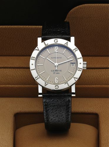 BULGARI REF. BB33SL LIMITED EDITION.Bulgari, Automatic, No. 026/500, Ref. BB33SL. Made in a limited.edition of 500 pieces circa 2005..Fine, center seconds, water resistant, self-winding, stainless steel.wristwatch with date and a stainless steel Bulgari d